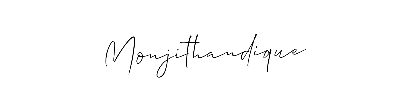Make a beautiful signature design for name Monjithandique. Use this online signature maker to create a handwritten signature for free. Monjithandique signature style 2 images and pictures png