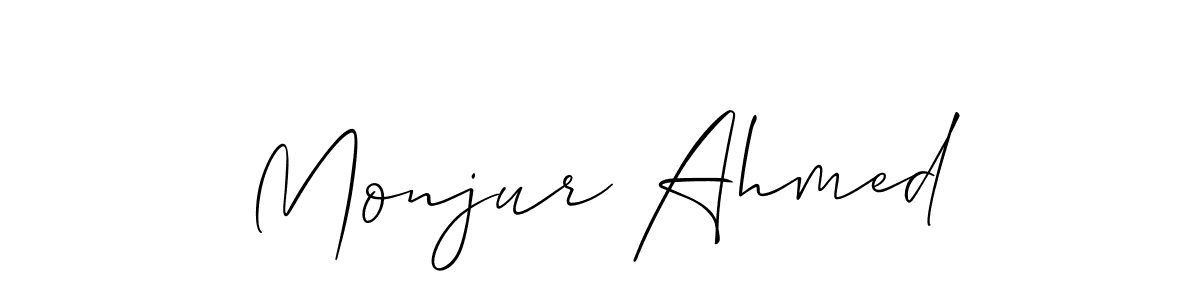 You can use this online signature creator to create a handwritten signature for the name Monjur Ahmed. This is the best online autograph maker. Monjur Ahmed signature style 2 images and pictures png