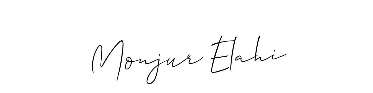 Monjur Elahi stylish signature style. Best Handwritten Sign (Allison_Script) for my name. Handwritten Signature Collection Ideas for my name Monjur Elahi. Monjur Elahi signature style 2 images and pictures png
