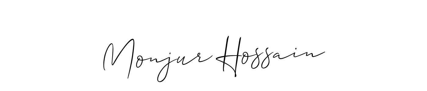How to make Monjur Hossain signature? Allison_Script is a professional autograph style. Create handwritten signature for Monjur Hossain name. Monjur Hossain signature style 2 images and pictures png