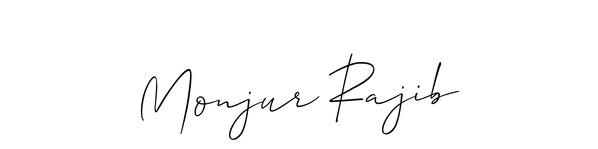 Monjur Rajib stylish signature style. Best Handwritten Sign (Allison_Script) for my name. Handwritten Signature Collection Ideas for my name Monjur Rajib. Monjur Rajib signature style 2 images and pictures png