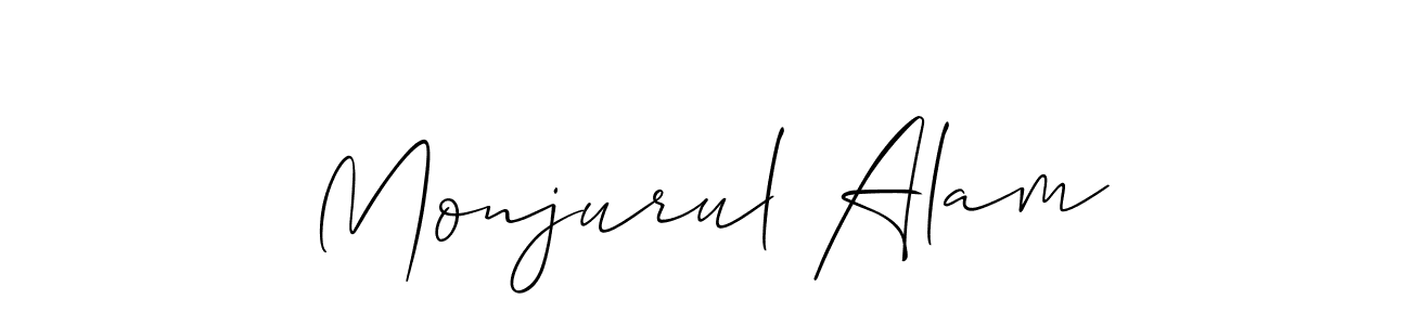 Make a beautiful signature design for name Monjurul Alam. With this signature (Allison_Script) style, you can create a handwritten signature for free. Monjurul Alam signature style 2 images and pictures png