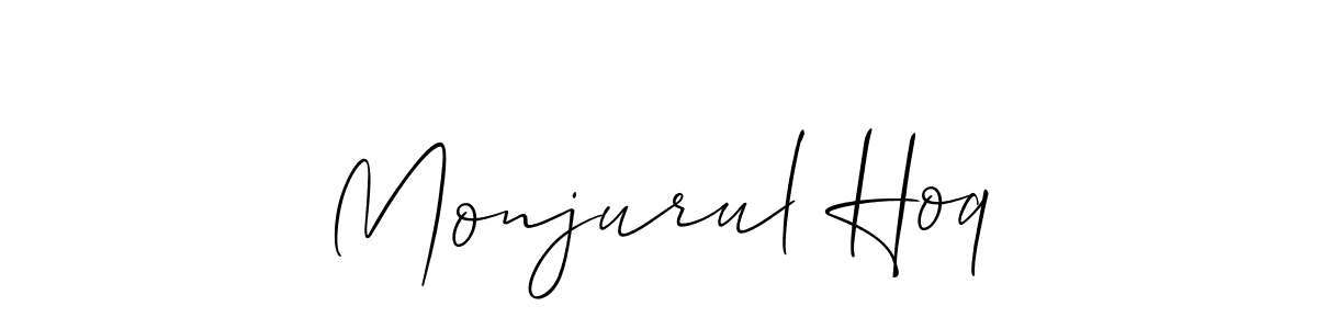 How to Draw Monjurul Hoq signature style? Allison_Script is a latest design signature styles for name Monjurul Hoq. Monjurul Hoq signature style 2 images and pictures png