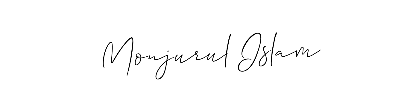 Monjurul Islam stylish signature style. Best Handwritten Sign (Allison_Script) for my name. Handwritten Signature Collection Ideas for my name Monjurul Islam. Monjurul Islam signature style 2 images and pictures png