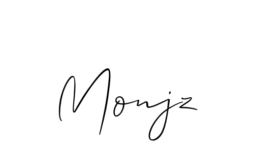 Make a beautiful signature design for name Monjz. Use this online signature maker to create a handwritten signature for free. Monjz signature style 2 images and pictures png