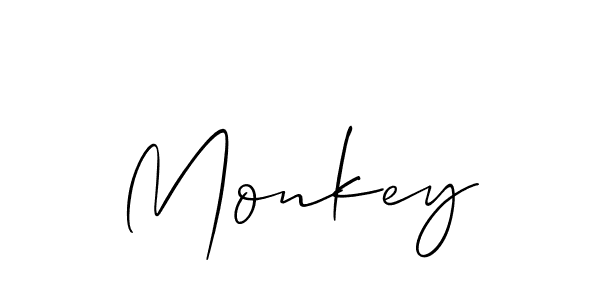 How to make Monkey name signature. Use Allison_Script style for creating short signs online. This is the latest handwritten sign. Monkey signature style 2 images and pictures png