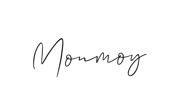 It looks lik you need a new signature style for name Monmoy. Design unique handwritten (Allison_Script) signature with our free signature maker in just a few clicks. Monmoy signature style 2 images and pictures png
