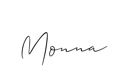 Make a beautiful signature design for name Monna. Use this online signature maker to create a handwritten signature for free. Monna signature style 2 images and pictures png