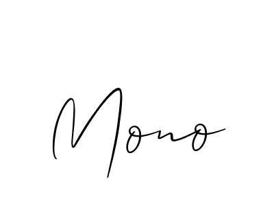 Also we have Mono name is the best signature style. Create professional handwritten signature collection using Allison_Script autograph style. Mono signature style 2 images and pictures png