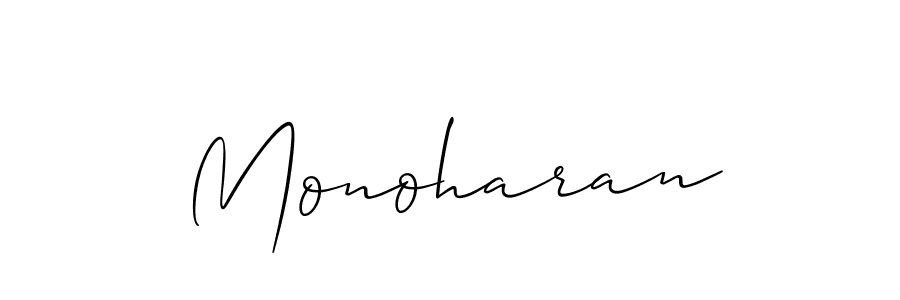 Make a beautiful signature design for name Monoharan. Use this online signature maker to create a handwritten signature for free. Monoharan signature style 2 images and pictures png
