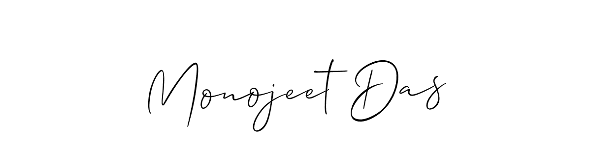How to make Monojeet Das signature? Allison_Script is a professional autograph style. Create handwritten signature for Monojeet Das name. Monojeet Das signature style 2 images and pictures png
