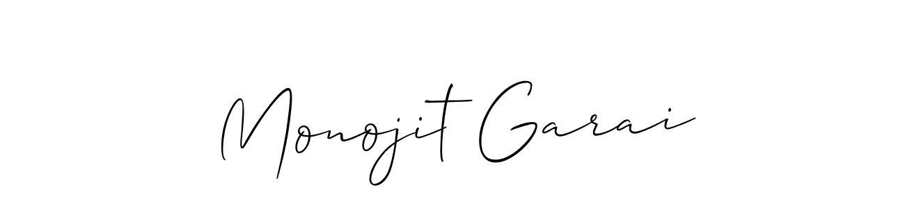 Also we have Monojit Garai name is the best signature style. Create professional handwritten signature collection using Allison_Script autograph style. Monojit Garai signature style 2 images and pictures png