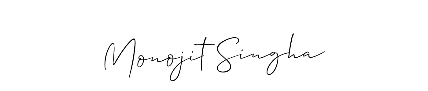 How to Draw Monojit Singha signature style? Allison_Script is a latest design signature styles for name Monojit Singha. Monojit Singha signature style 2 images and pictures png