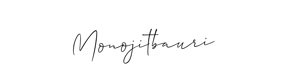 Similarly Allison_Script is the best handwritten signature design. Signature creator online .You can use it as an online autograph creator for name Monojitbauri. Monojitbauri signature style 2 images and pictures png