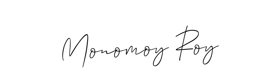 Also You can easily find your signature by using the search form. We will create Monomoy Roy name handwritten signature images for you free of cost using Allison_Script sign style. Monomoy Roy signature style 2 images and pictures png