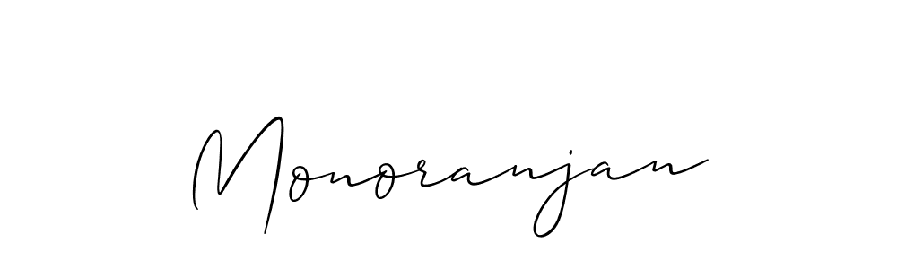 How to make Monoranjan signature? Allison_Script is a professional autograph style. Create handwritten signature for Monoranjan name. Monoranjan signature style 2 images and pictures png