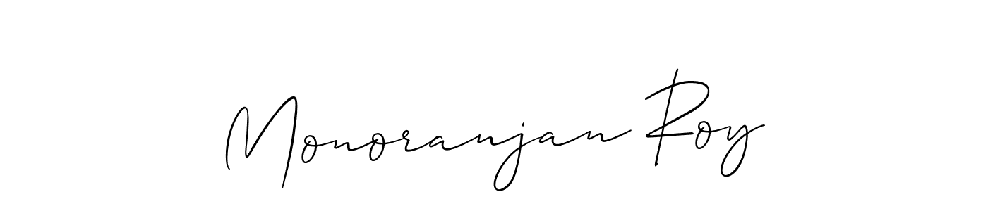 if you are searching for the best signature style for your name Monoranjan Roy. so please give up your signature search. here we have designed multiple signature styles  using Allison_Script. Monoranjan Roy signature style 2 images and pictures png