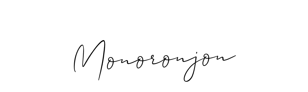 Make a short Monoronjon signature style. Manage your documents anywhere anytime using Allison_Script. Create and add eSignatures, submit forms, share and send files easily. Monoronjon signature style 2 images and pictures png