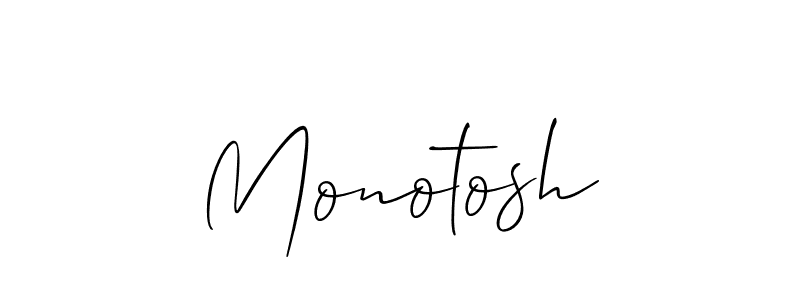 Monotosh stylish signature style. Best Handwritten Sign (Allison_Script) for my name. Handwritten Signature Collection Ideas for my name Monotosh. Monotosh signature style 2 images and pictures png