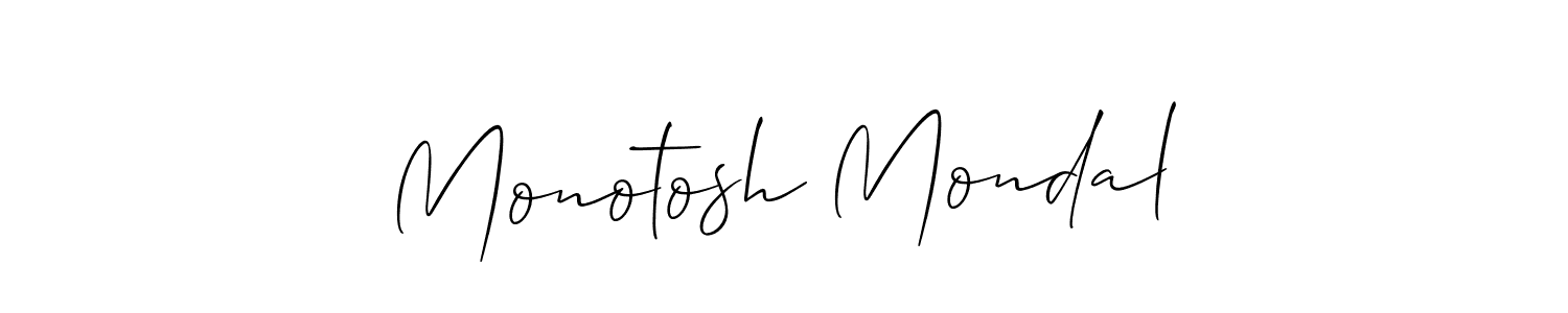 You can use this online signature creator to create a handwritten signature for the name Monotosh Mondal. This is the best online autograph maker. Monotosh Mondal signature style 2 images and pictures png