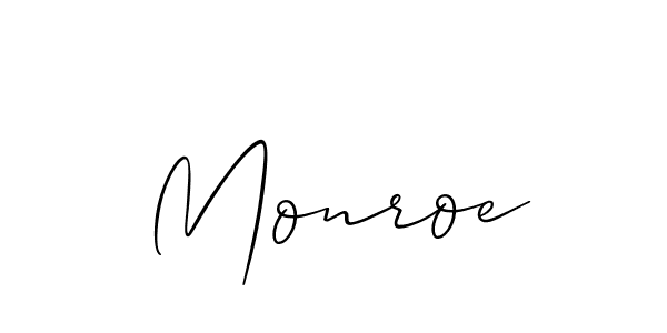 Create a beautiful signature design for name Monroe. With this signature (Allison_Script) fonts, you can make a handwritten signature for free. Monroe signature style 2 images and pictures png