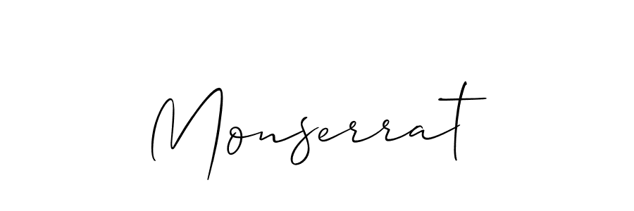 Use a signature maker to create a handwritten signature online. With this signature software, you can design (Allison_Script) your own signature for name Monserrat. Monserrat signature style 2 images and pictures png