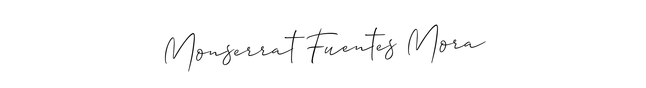 How to Draw Monserrat Fuentes Mora signature style? Allison_Script is a latest design signature styles for name Monserrat Fuentes Mora. Monserrat Fuentes Mora signature style 2 images and pictures png