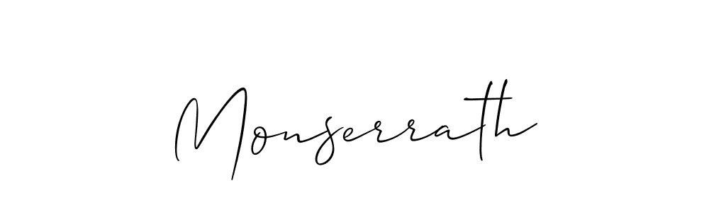 Allison_Script is a professional signature style that is perfect for those who want to add a touch of class to their signature. It is also a great choice for those who want to make their signature more unique. Get Monserrath name to fancy signature for free. Monserrath signature style 2 images and pictures png