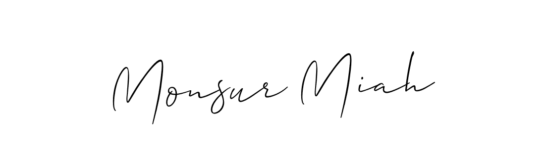 How to Draw Monsur Miah signature style? Allison_Script is a latest design signature styles for name Monsur Miah. Monsur Miah signature style 2 images and pictures png