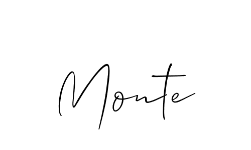 Make a beautiful signature design for name Monte. Use this online signature maker to create a handwritten signature for free. Monte signature style 2 images and pictures png