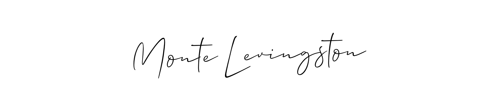 Make a beautiful signature design for name Monte Levingston. Use this online signature maker to create a handwritten signature for free. Monte Levingston signature style 2 images and pictures png
