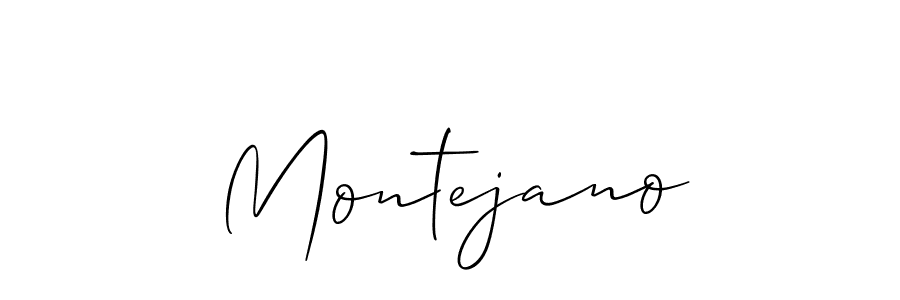 You should practise on your own different ways (Allison_Script) to write your name (Montejano) in signature. don't let someone else do it for you. Montejano signature style 2 images and pictures png