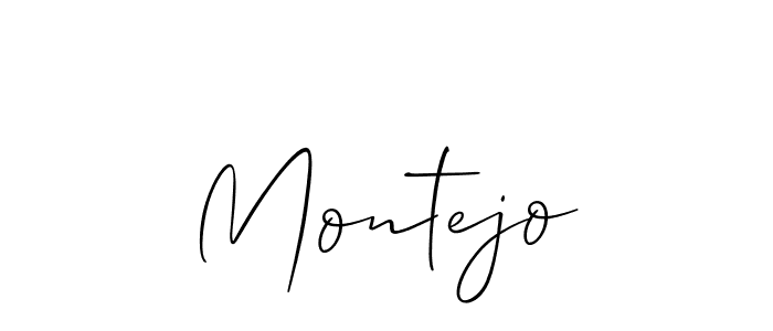 How to make Montejo name signature. Use Allison_Script style for creating short signs online. This is the latest handwritten sign. Montejo signature style 2 images and pictures png