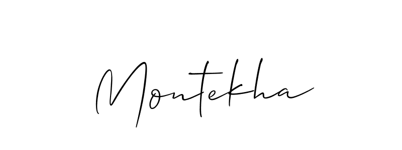 Also You can easily find your signature by using the search form. We will create Montekha name handwritten signature images for you free of cost using Allison_Script sign style. Montekha signature style 2 images and pictures png