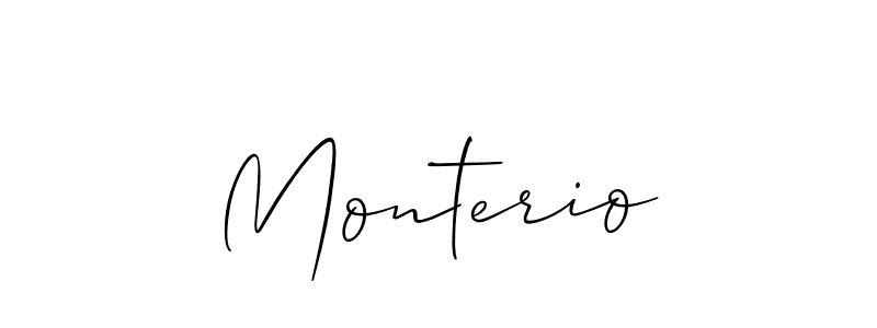 Monterio stylish signature style. Best Handwritten Sign (Allison_Script) for my name. Handwritten Signature Collection Ideas for my name Monterio. Monterio signature style 2 images and pictures png