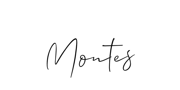 Also we have Montes name is the best signature style. Create professional handwritten signature collection using Allison_Script autograph style. Montes signature style 2 images and pictures png