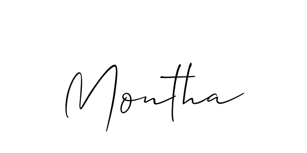 Also You can easily find your signature by using the search form. We will create Montha name handwritten signature images for you free of cost using Allison_Script sign style. Montha signature style 2 images and pictures png