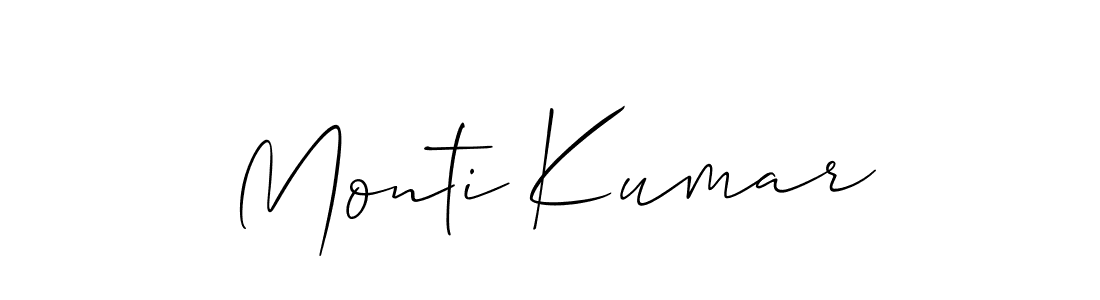 Similarly Allison_Script is the best handwritten signature design. Signature creator online .You can use it as an online autograph creator for name Monti Kumar. Monti Kumar signature style 2 images and pictures png