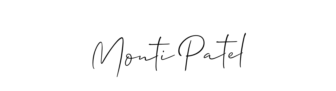Also You can easily find your signature by using the search form. We will create Monti Patel name handwritten signature images for you free of cost using Allison_Script sign style. Monti Patel signature style 2 images and pictures png
