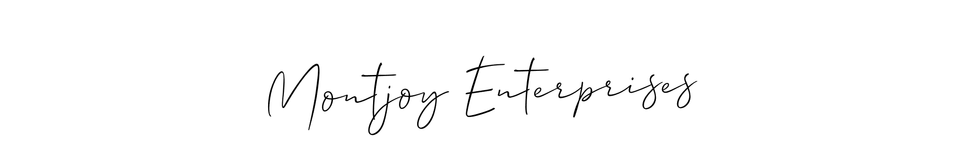 Also we have Montjoy Enterprises name is the best signature style. Create professional handwritten signature collection using Allison_Script autograph style. Montjoy Enterprises signature style 2 images and pictures png