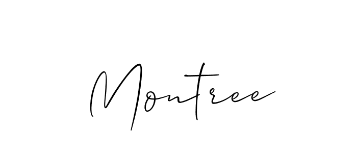 How to make Montree signature? Allison_Script is a professional autograph style. Create handwritten signature for Montree name. Montree signature style 2 images and pictures png