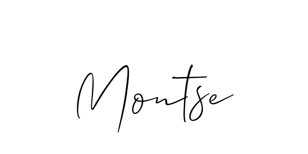 It looks lik you need a new signature style for name Montse. Design unique handwritten (Allison_Script) signature with our free signature maker in just a few clicks. Montse signature style 2 images and pictures png