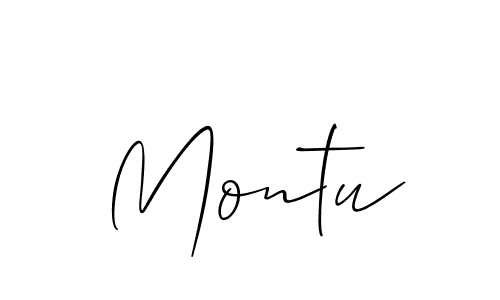 How to Draw Montu signature style? Allison_Script is a latest design signature styles for name Montu. Montu signature style 2 images and pictures png