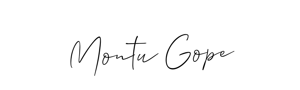 Also You can easily find your signature by using the search form. We will create Montu Gope name handwritten signature images for you free of cost using Allison_Script sign style. Montu Gope signature style 2 images and pictures png