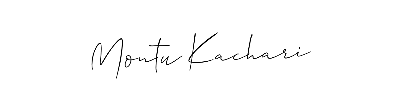 Also You can easily find your signature by using the search form. We will create Montu Kachari name handwritten signature images for you free of cost using Allison_Script sign style. Montu Kachari signature style 2 images and pictures png