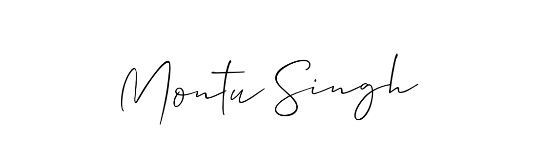 Best and Professional Signature Style for Montu Singh. Allison_Script Best Signature Style Collection. Montu Singh signature style 2 images and pictures png