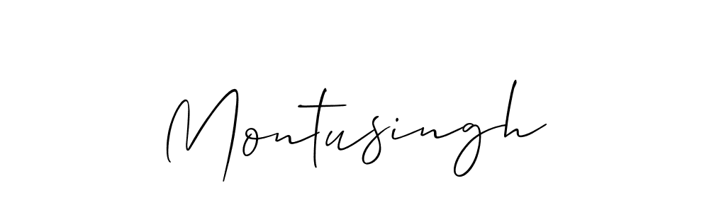 You should practise on your own different ways (Allison_Script) to write your name (Montusingh) in signature. don't let someone else do it for you. Montusingh signature style 2 images and pictures png