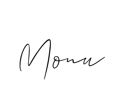 Make a beautiful signature design for name Monu. Use this online signature maker to create a handwritten signature for free. Monu signature style 2 images and pictures png