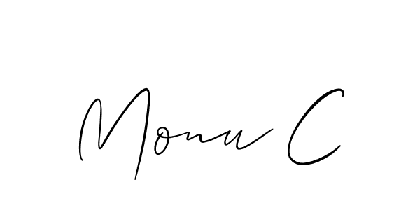 Once you've used our free online signature maker to create your best signature Allison_Script style, it's time to enjoy all of the benefits that Monu C name signing documents. Monu C signature style 2 images and pictures png