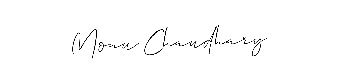 Make a beautiful signature design for name Monu Chaudhary. Use this online signature maker to create a handwritten signature for free. Monu Chaudhary signature style 2 images and pictures png